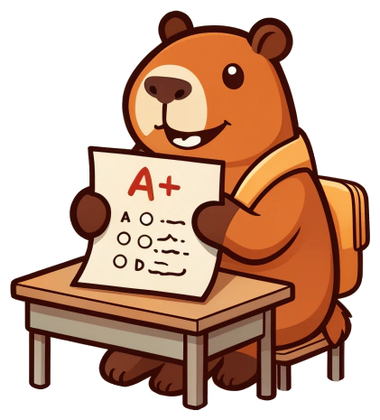 Капибара радуется оценке «A+»